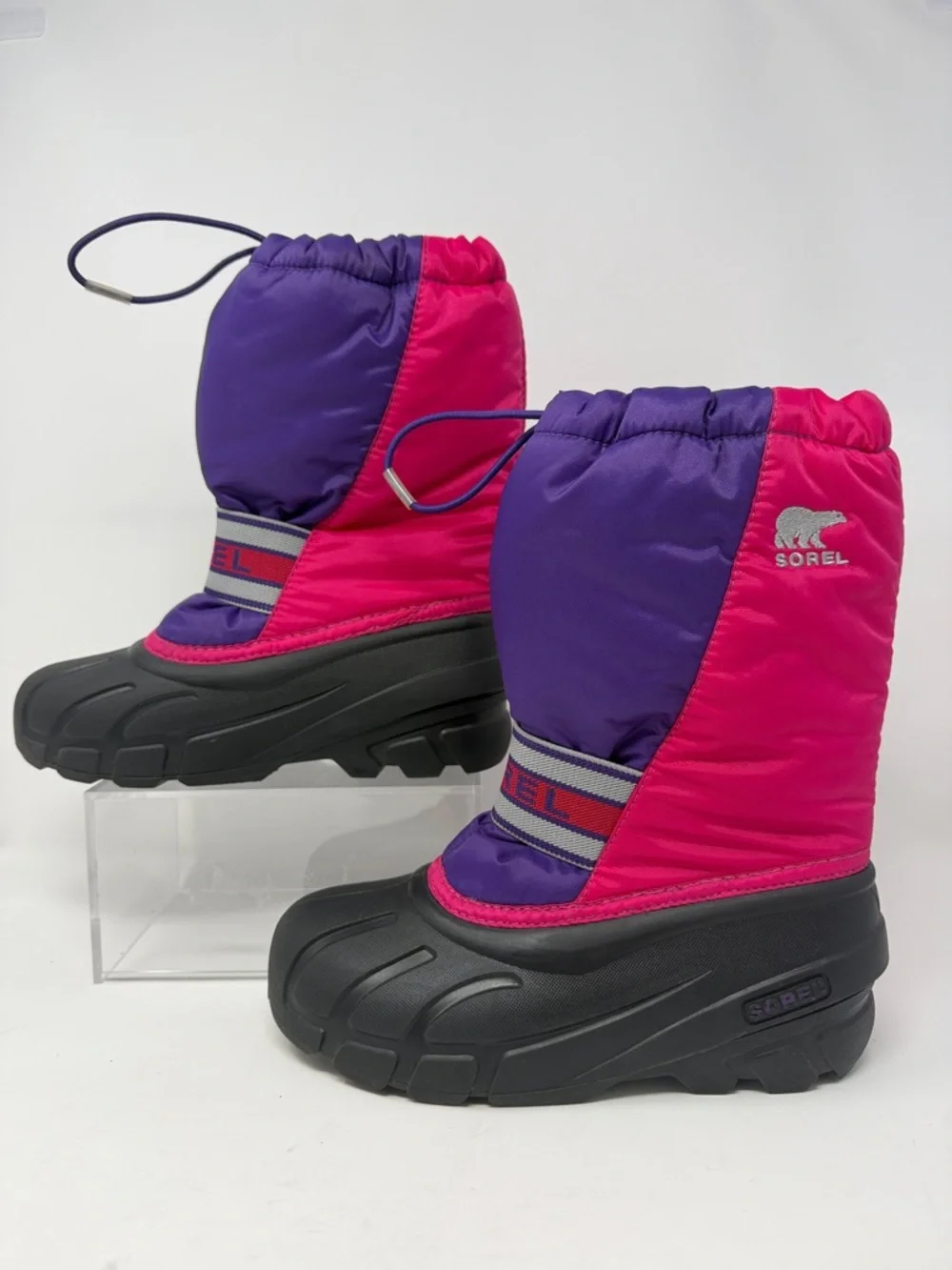 Sorel Kids Insulated Snow Boots in Pink & Purple Size 3